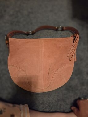 Coach Pink Suede Soho Hobo Y2k